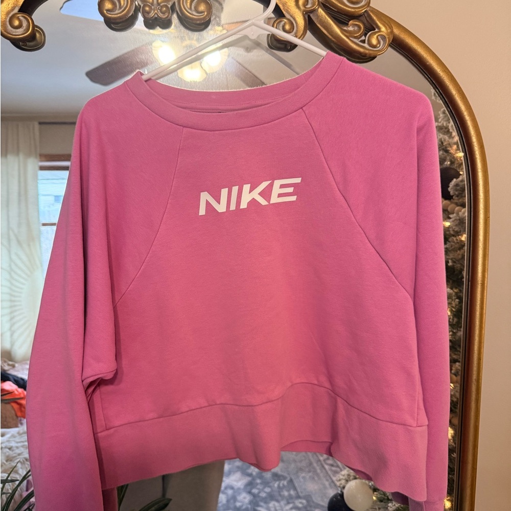 Nike Women's Vibrant Pink Crewneck Sweatshirt